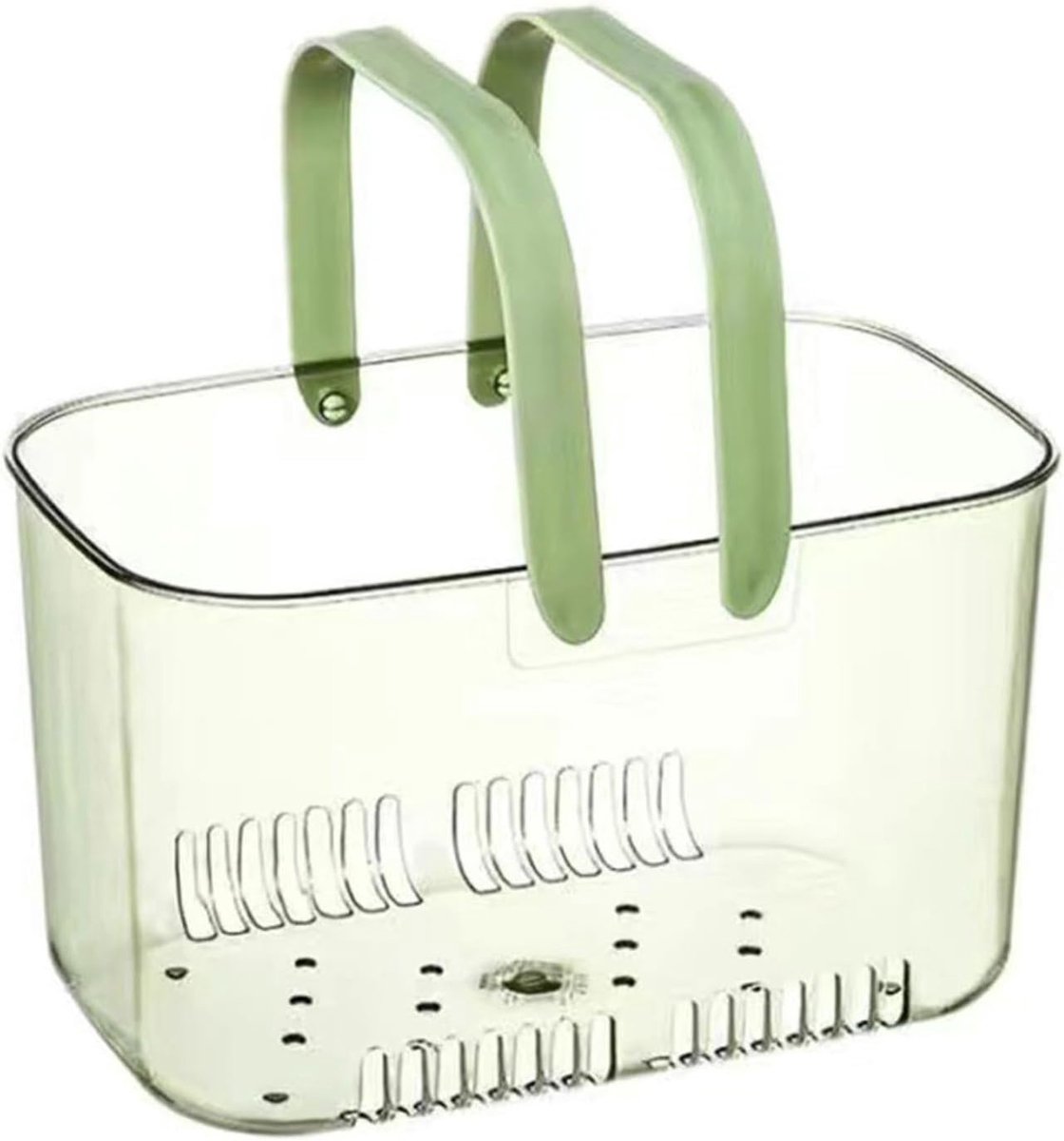 Transparante Douchebak met Afvoergaten - Lichtgewicht Plastic Organizer voor Toiletartikel