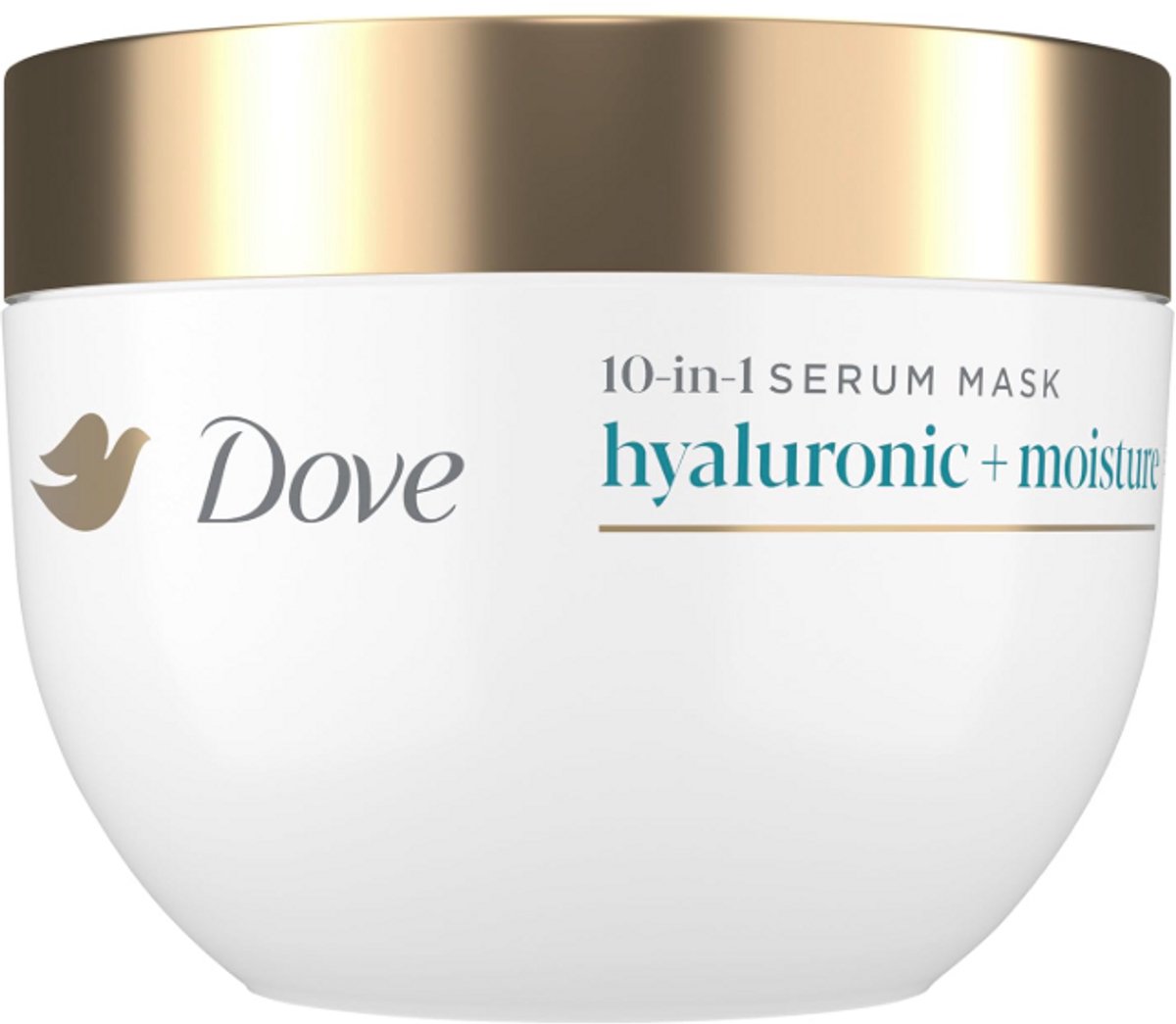 Dove Hair Hyaluronic Moisture 10-in-1 Hydraterend Haarmasker – Met Hyaluron Serum & Bio-Protein Care Technology – Intensieve Haarverzorging – Voor Droog Haar