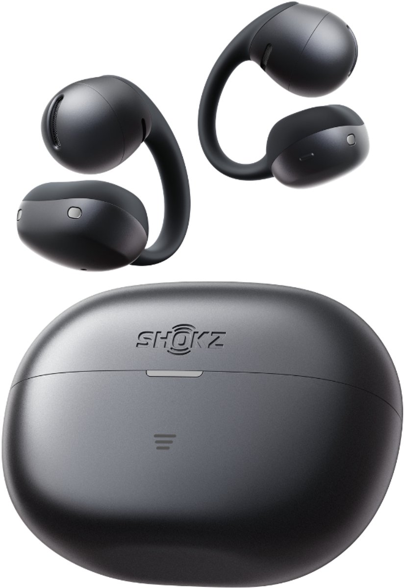 Shokz OpenDots Air Open-ear Clip-on Oortjes – Draadloze Oordopjes – Zwart