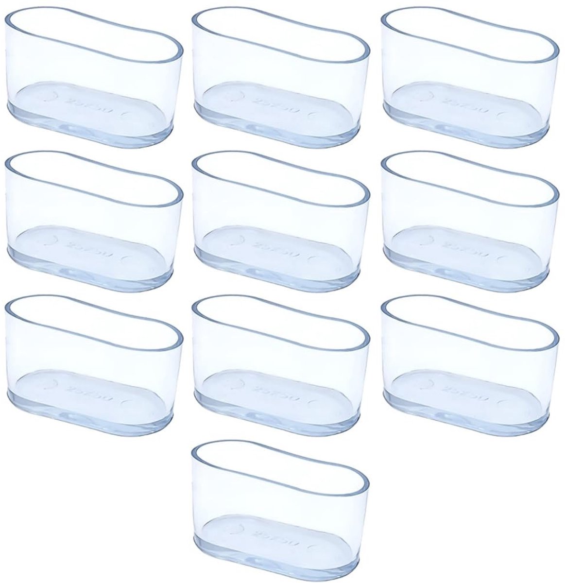 Dailygoods - 10 Transparante Rubber Stoelpoothoezen