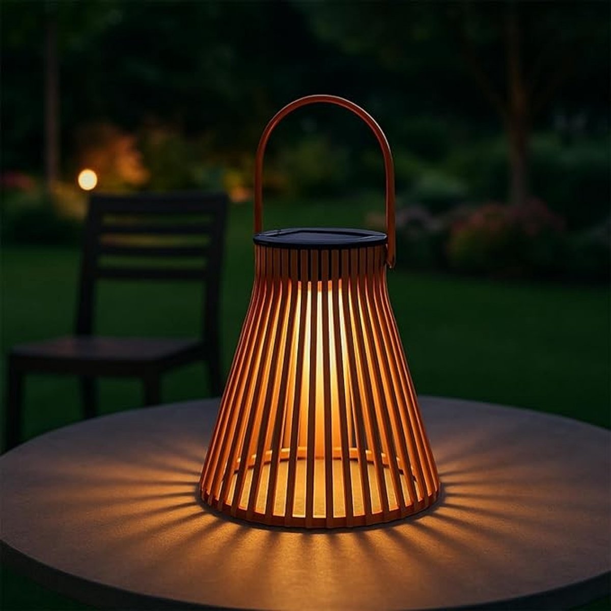 Decoratieve solar lantaarn voor buiten met kleurrijk lichteffect