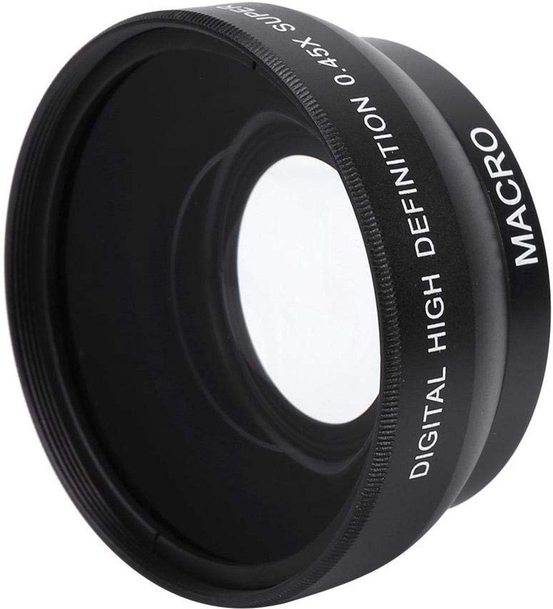 Dailygoods - Dailygoody - Camera Lens - 0,45x Groothoek Lens - Waterbestendig - Zwart - Krasbestendig - Geschikt voor 49mm lenzen - Optisch glas