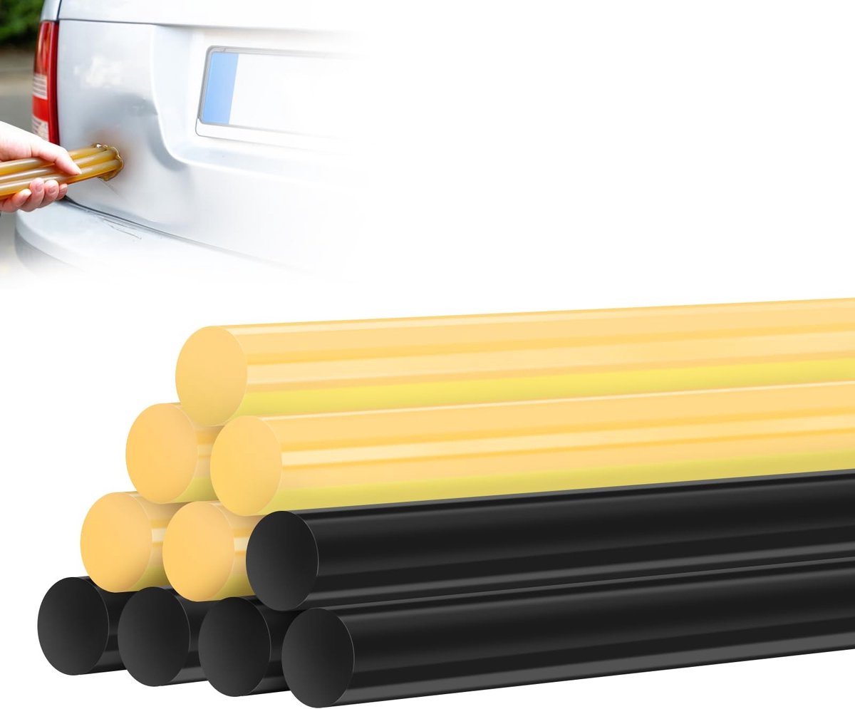 Dailygoods - Dailygoody - Hot Melt Lijm Sticks - Verveloos Dent Repair Tools - Professionele kwaliteit - Geel en zwart - Lijm voor diverse materialen - Ideaal voor...