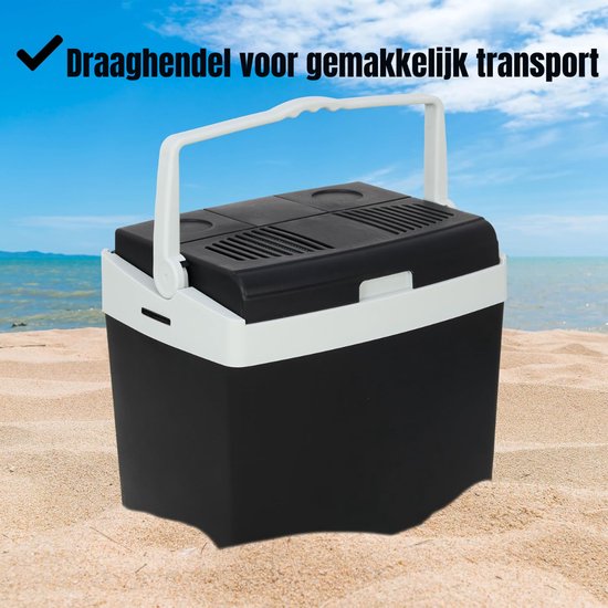 KAD® Koelbox Elektrisch - Elektrische Compressor Koelbox - Elektrische Koelbox 12 en 230 Volt - Zwart - 31cm x 43cm x 37cm van Kad — afbeelding 3