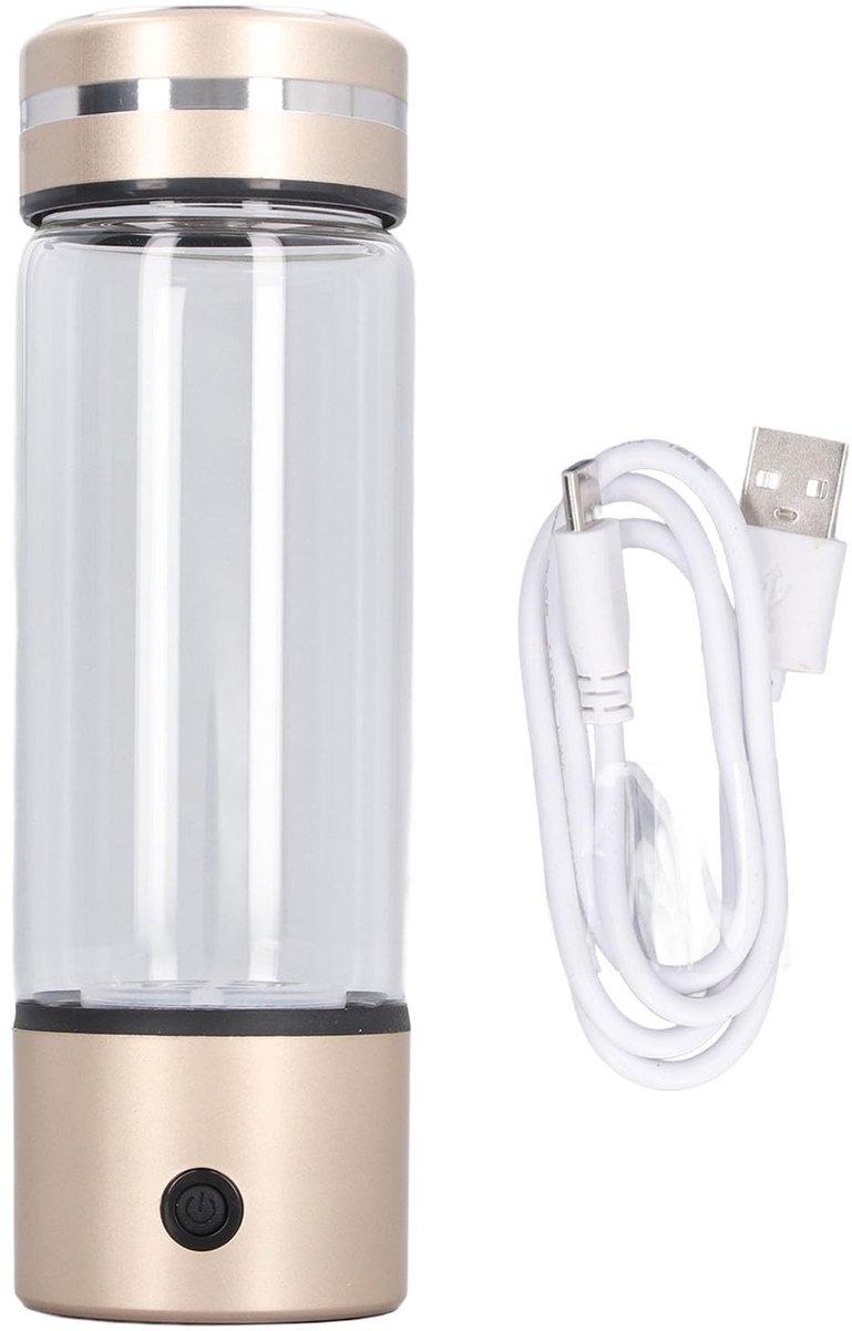 Dailygoods - Dailygoody - Waterstofwatergenerator - Waterstofrijke Waterfles - Snelle elektrolyse - 300 ml - Gezond water - Ideaal voor thuis, kantoor en op r