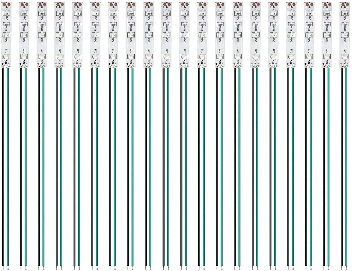 Dailygoods - Set van 20 Voorbedrade LED SMD Strips voor Modelbouw