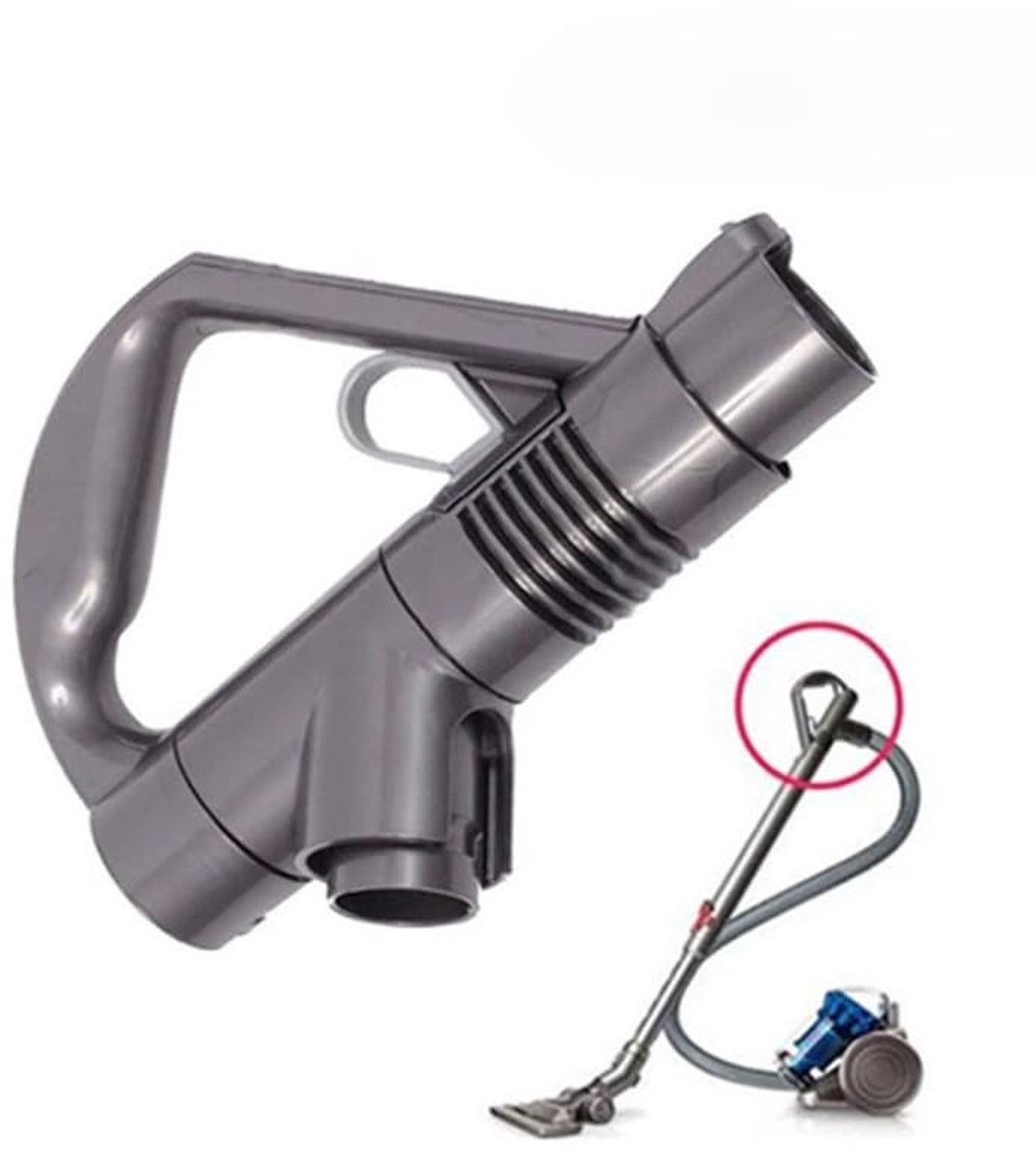 Dailygoods - Dailygoody - Vervangende Handgreep - Ergonomisch ontwerp - Duurzaam materiaal - Accessoire voor stofzuiger - Geschikt voor Dyson DC19 DC23 DC26 DC29 D...
