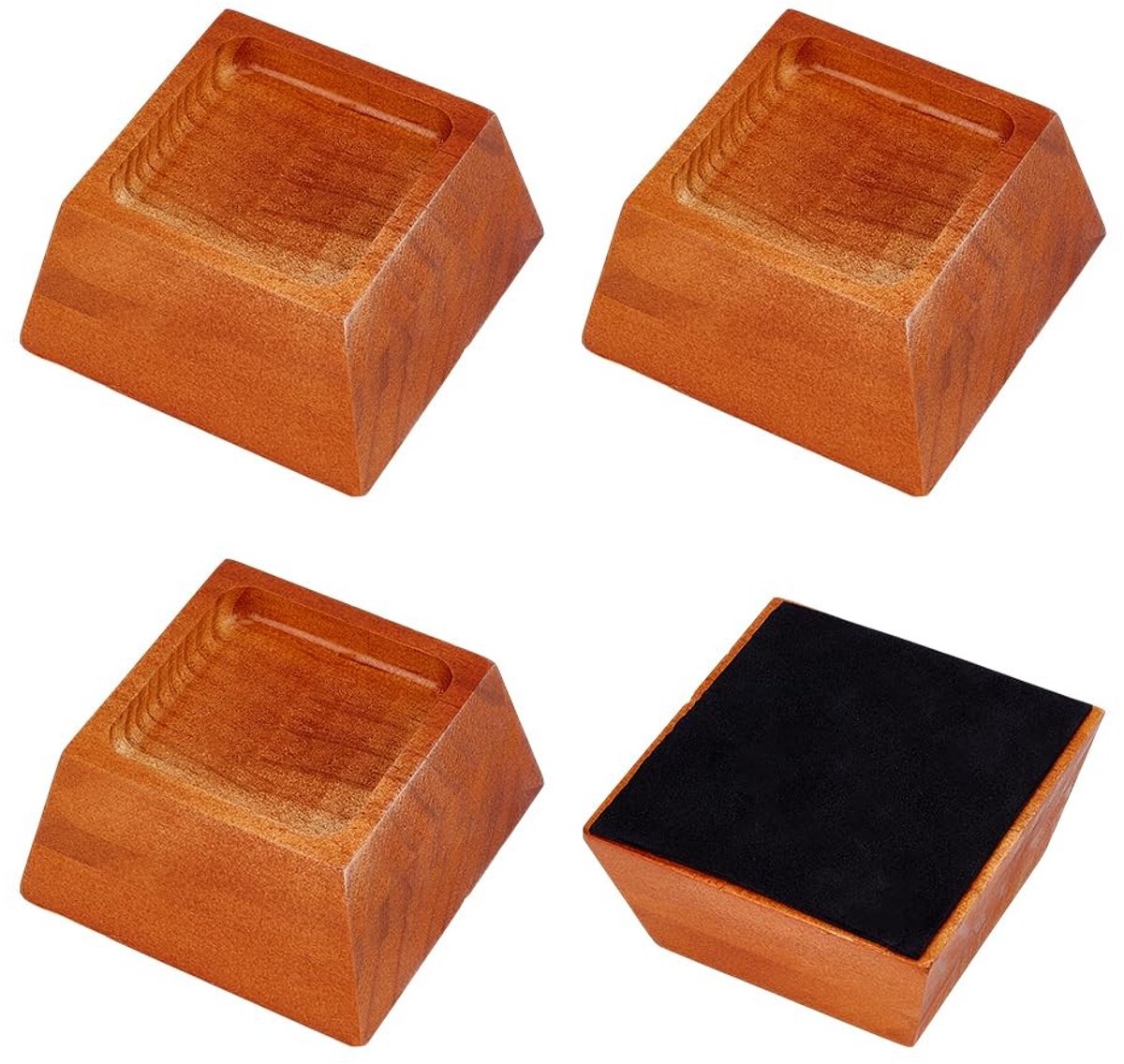 Dailygoods - Set van 4 Houten Meubelverhogers voor Banken en Bedden