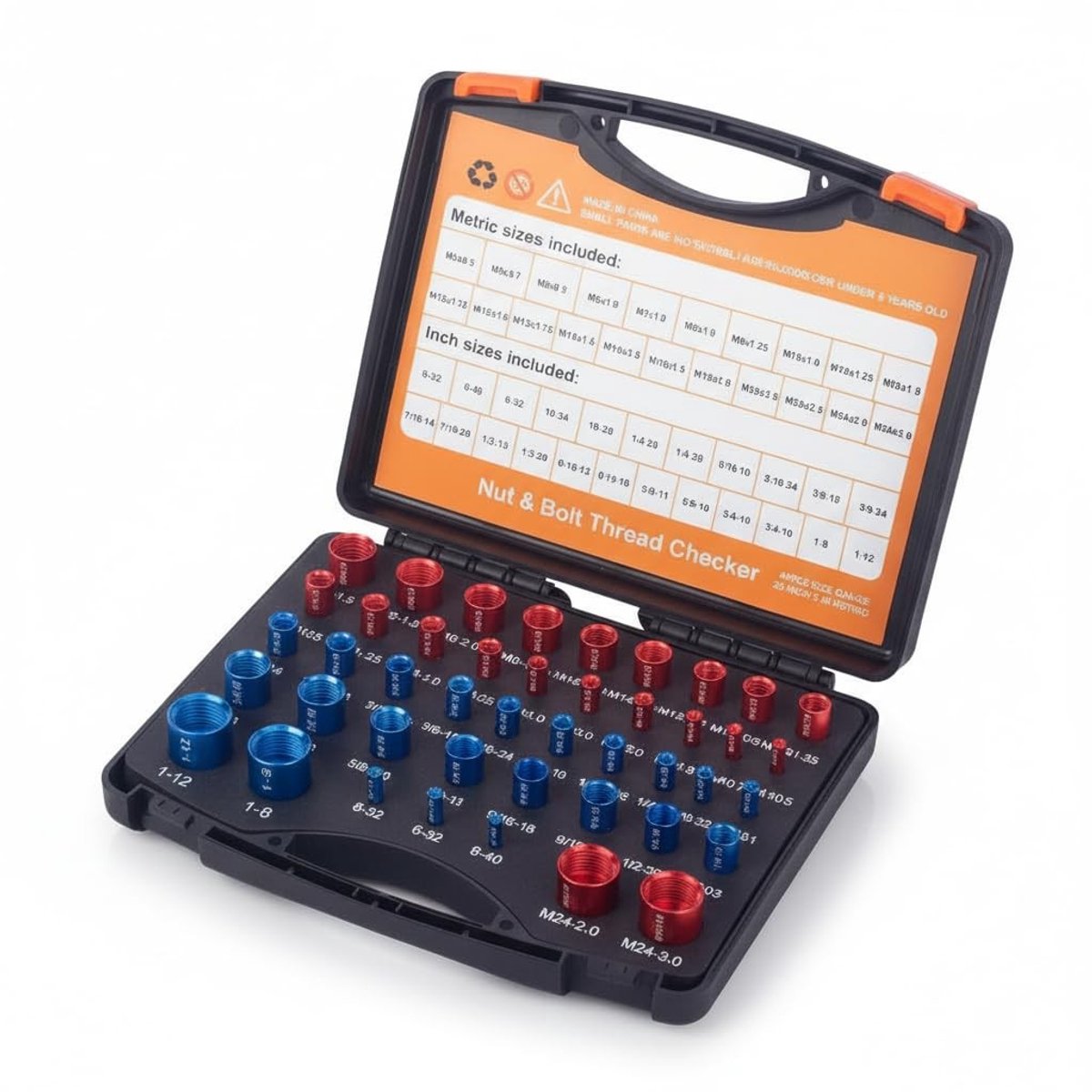 Dailygoods - 44 Stuks Moer- en Boutdraadcontroleur in Koffer
