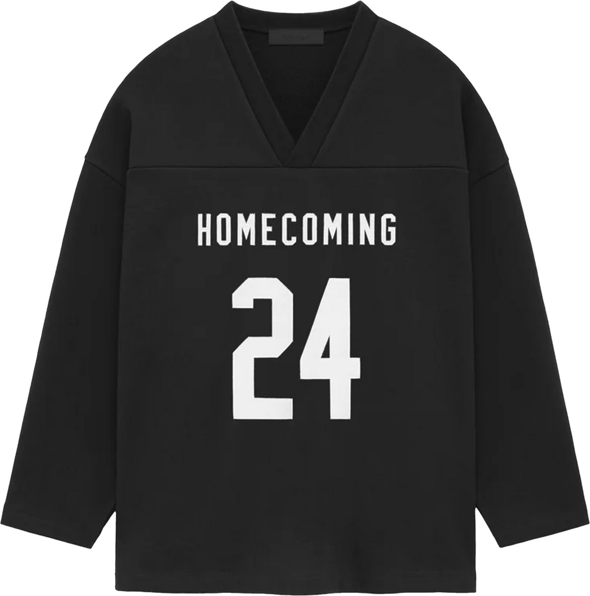Fear of God Essentials Heavy Fleece Hockey Jersey 'Zwart'.