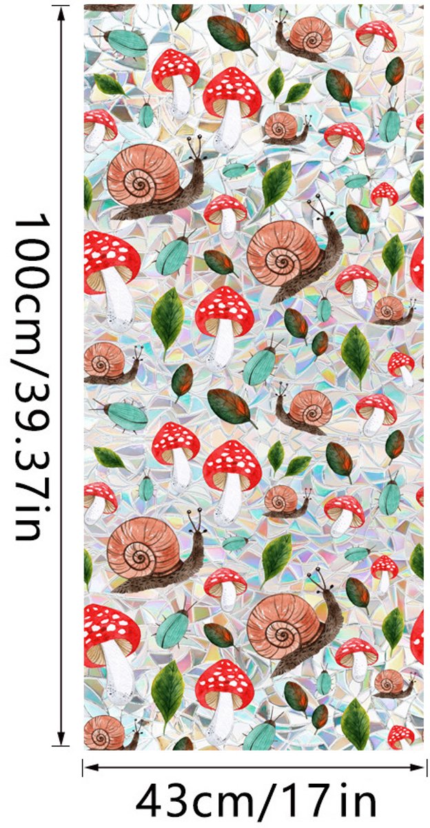 3D Regenboog Raamfolie- Anti-Inkijk - Isolerend & Zonwerend - 43x100cm – Statisch - Prisma Bejuweled EffectXCBL016
