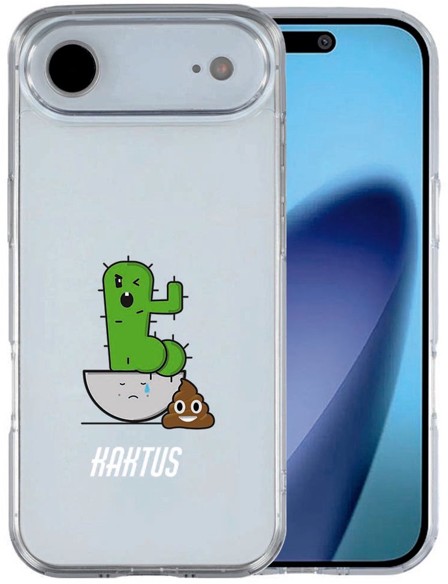 iPhone Air hoesje Cactus Poo - Meerkleurig, Transparant