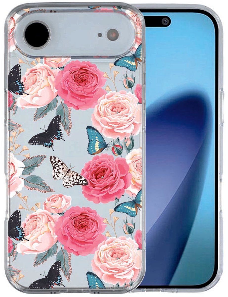 iPhone Air hoesje Butterfly Roses - Rose, Roze