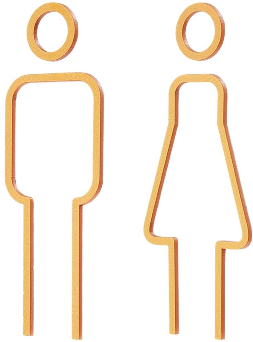 Dailygoods - Toilet Identificatie Borden voor Mannen en Vrouwen