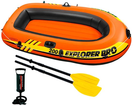Intex Explorer Pro 200 Set - Opblaasboot - 196 x 102 x 33 cm - Inclusief peddels en pomp