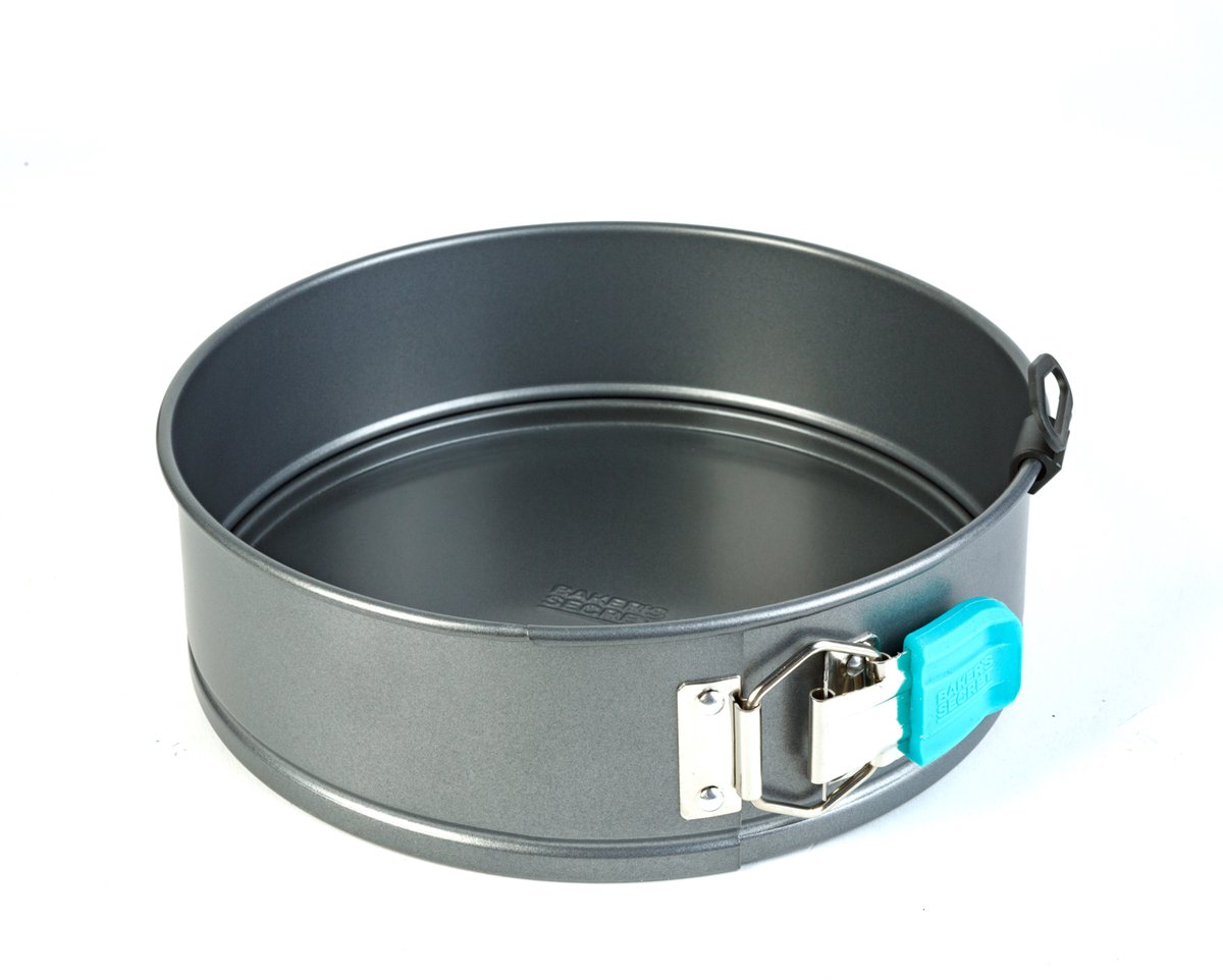 Baker's Secret Springvorm 24 cm - Ronde Bakvorm Met Antiaanbaklaag - Cakevorm Met Siliconen Sluiting - Springvorm Voor Cheesecake en Taart [BS10220]