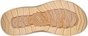 Zool van beige Teva sandalen met profiel.