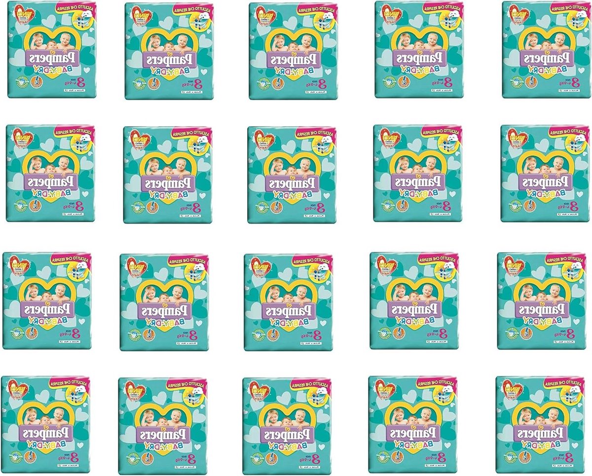 Baby Luiers - Maandbox Midi - Huidvriendelijk Droog - Ademende Zijkanten - 400 Stuks - Wit