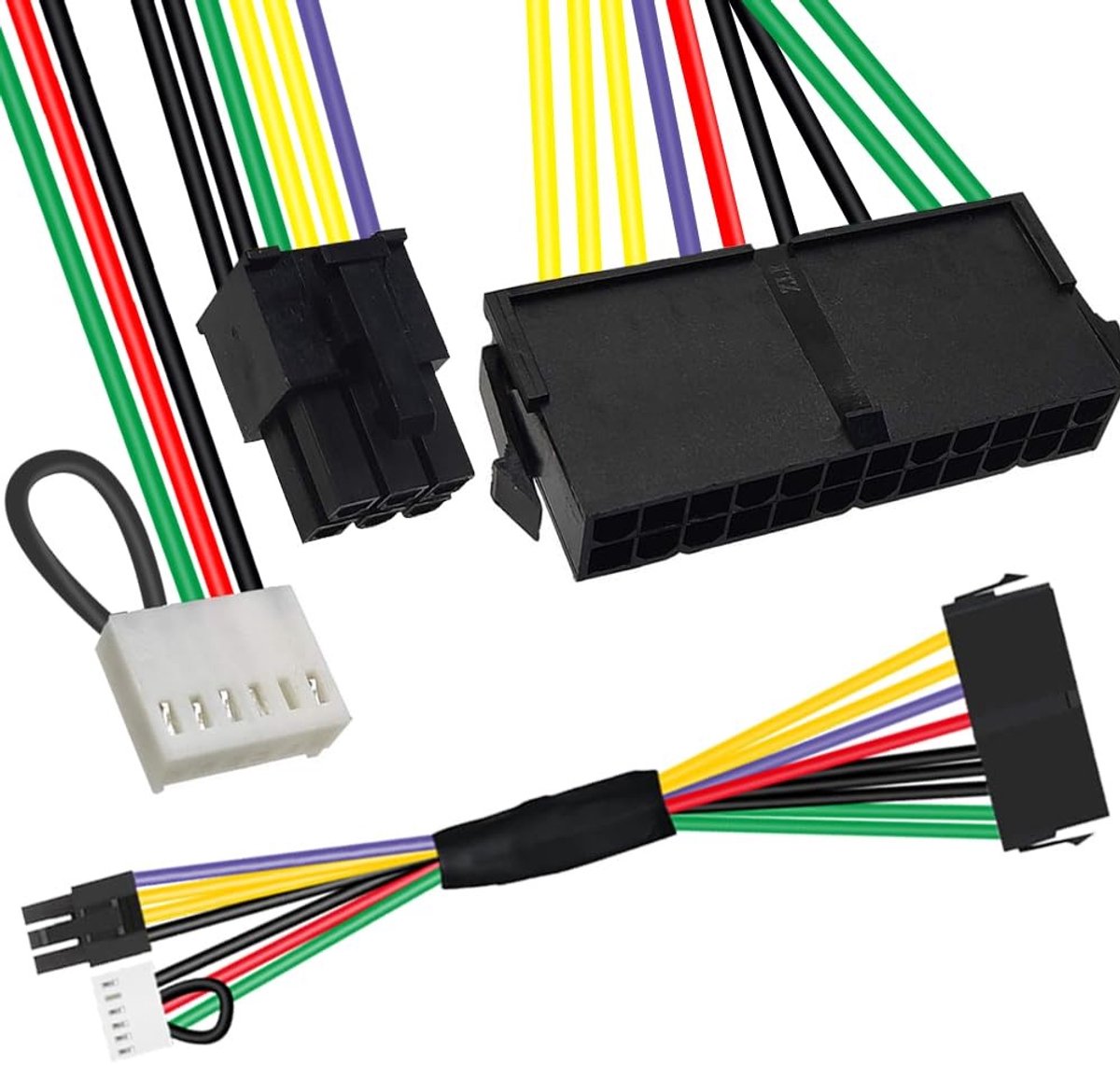 Allecto - ATX Voedingsadapterkabel - 24 Pin naar 6 Pin - Hoge kwaliteit - Geschikt voor Z220 Z230 SFF - Betrouwbaar - Voeding - Moederborden - Leng...