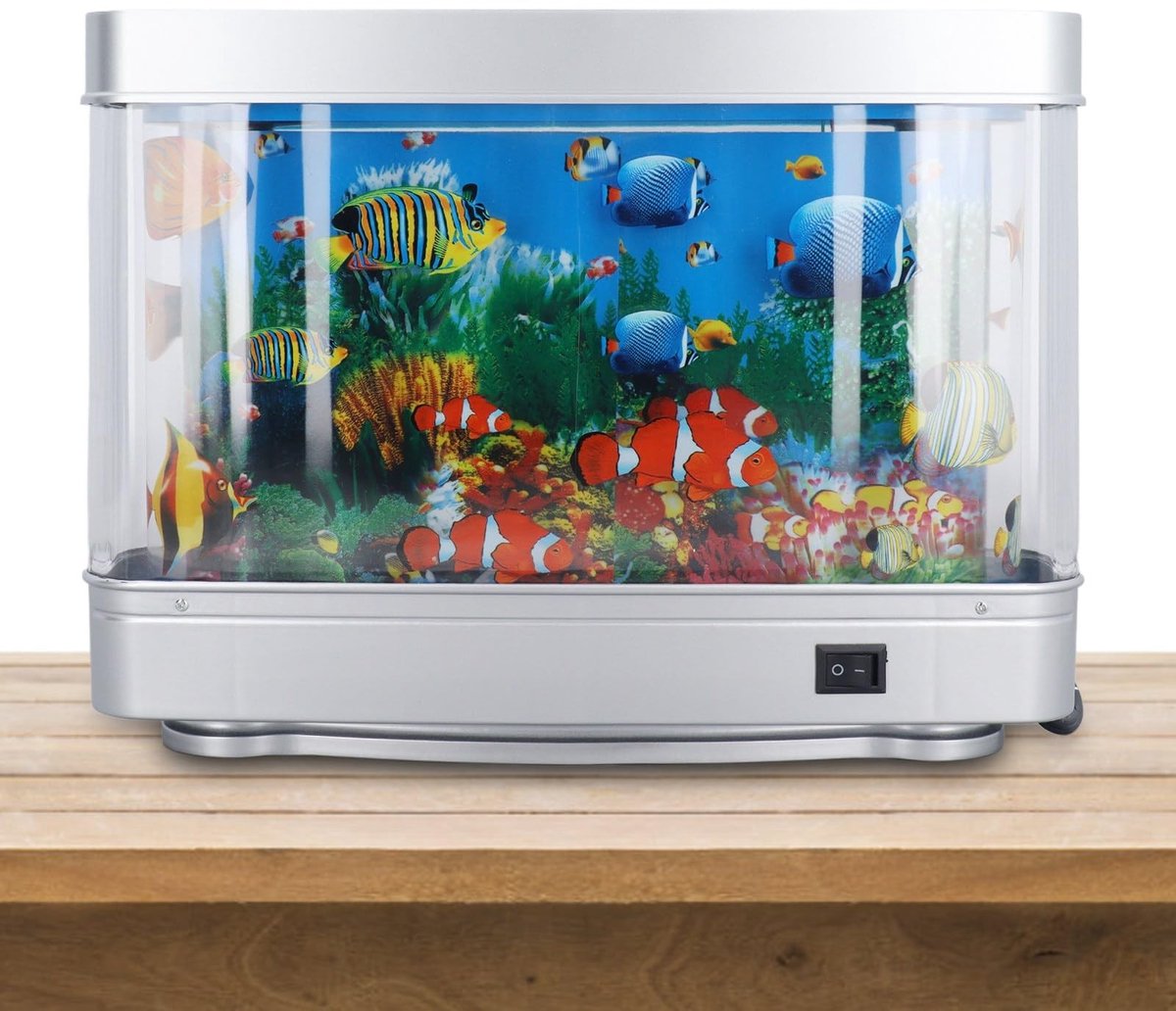 Allecto - Fake Aquarium Lamp - Beweeglijke Vissen - LED Nachtlamp - Tropisch Zeelandschap - Kinderen - Sfeervolle Verlichting - Geschikt voor Kamers