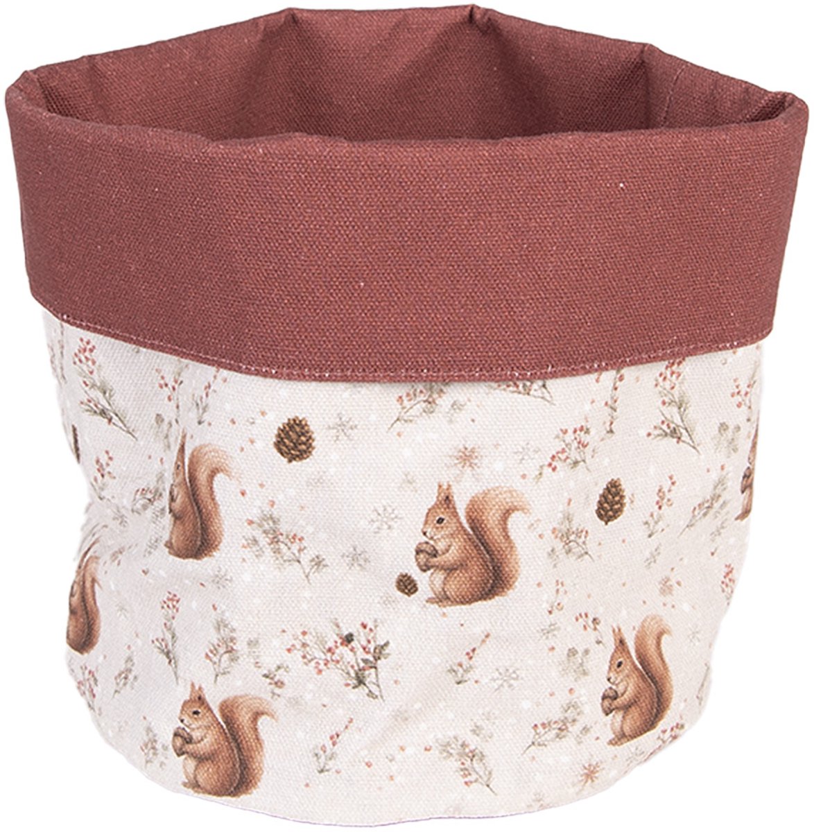 Clayre & Eef Broodmand Ø 15x16 cm Beige Katoen