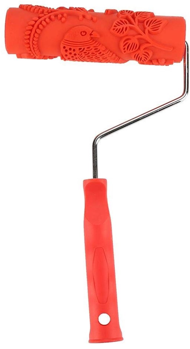 Allecto - Pattern Paint Roller 18cm - Decoratieve Rubber Roller voor Muurverf