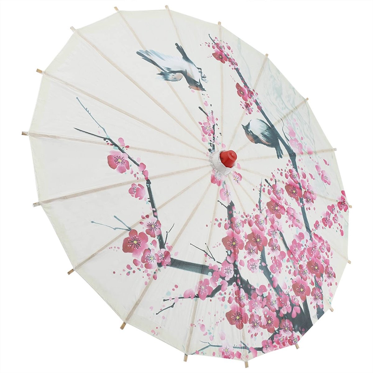Allecto - Japanse Paraplu - Handgemaakte Bloemen Parasol - Geolied Papier - Klassieke Dans - Duurzaam en Stevig - Geschikt voor Cosplay en Fotografie