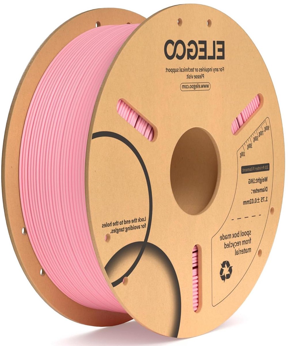 PLA Filament - 3D Printmateriaal - 3D Printen - Dimensionale Nauwkeurigheid - 1.75 mm - Roze