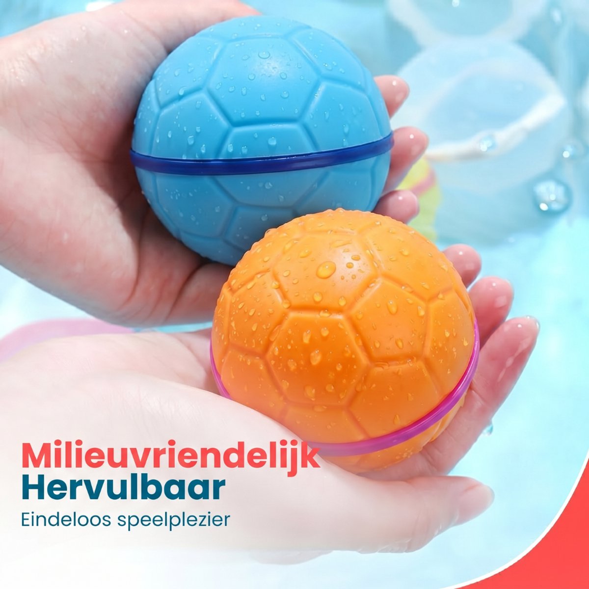 Ressplash® 10 Herbruikbare Waterballonnen - 10 Stuks - Zelfsluitend - Magnetisch - Watergevecht Speelgoed Kinderen - Waterspeelgoed Buiten - Splashbal - Zomer Cadeau – foto 4