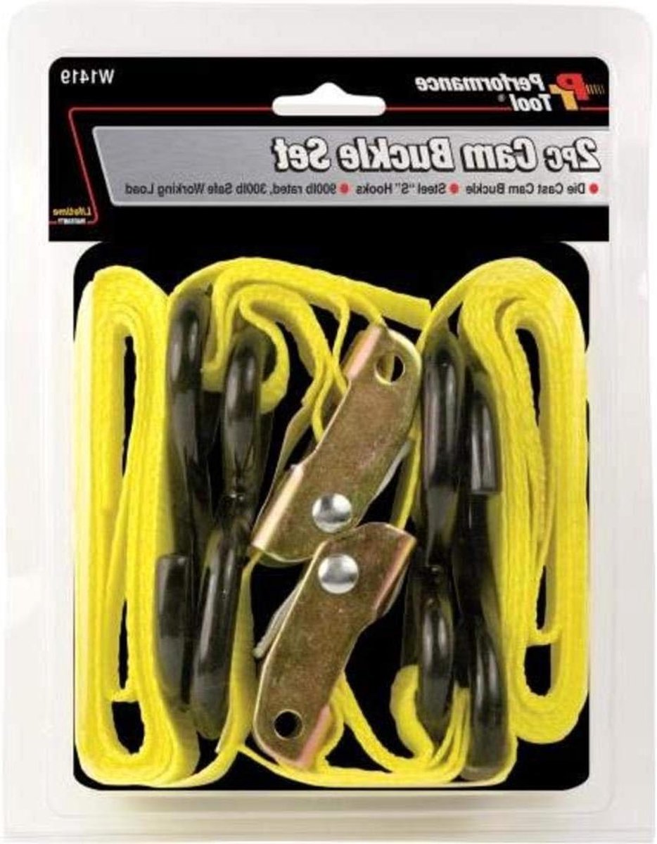 Cam Buckle Set - Spanbanden - Vastzetten van lading - Gegoten gesp staal - 2 stuks - Zilver