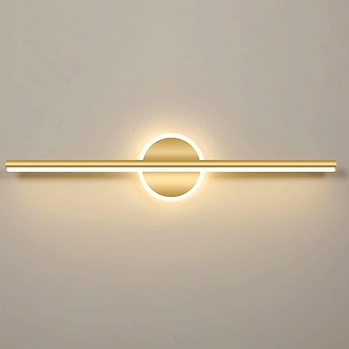 Spiegellamp LED - Badkamerverlichting Wandlamp - Make-up aanbrengen - Hoogwaardig aluminium - 40CM - Goudkleurig