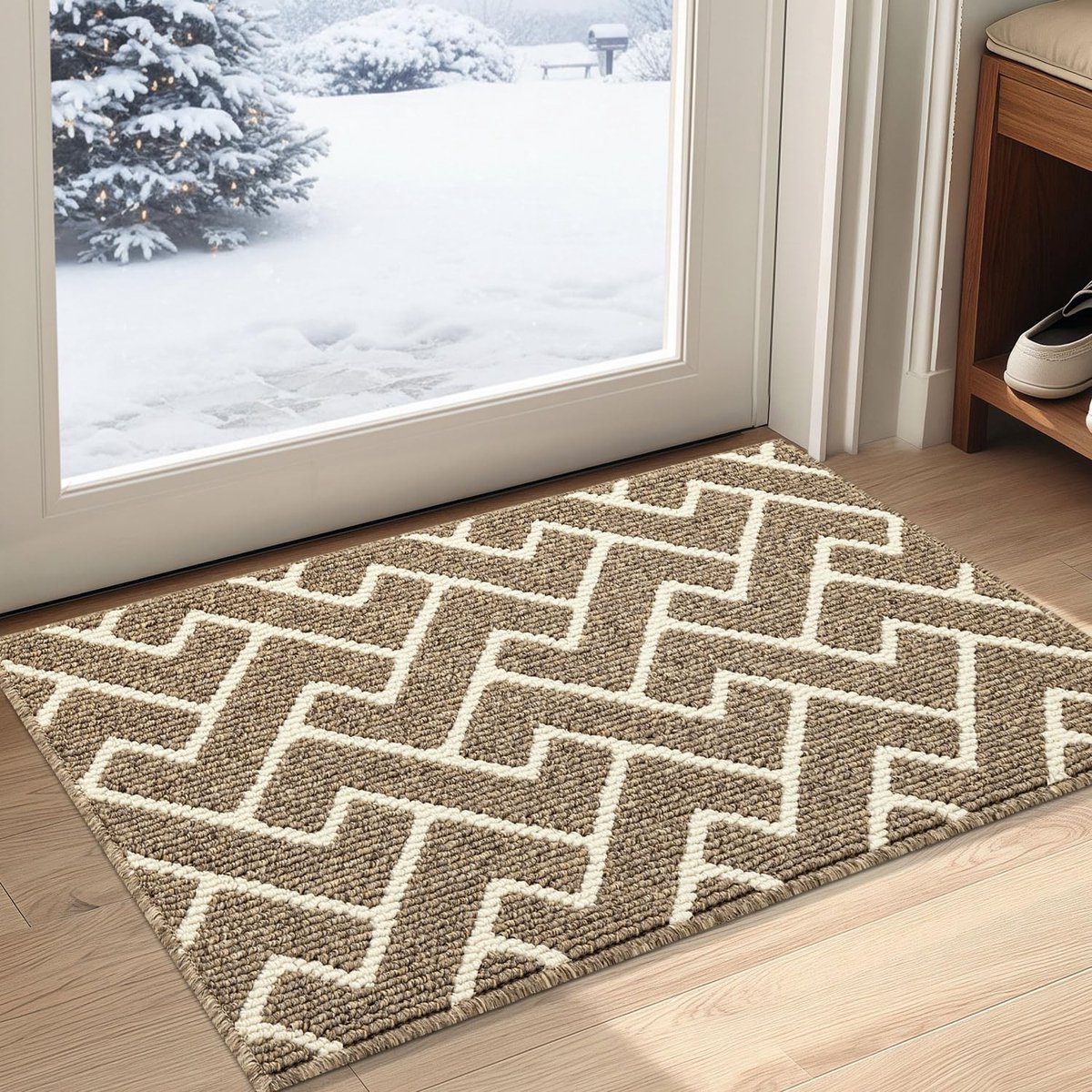 Allecto - Deurmat Binnen - Antislip en Vuilschraper - Machinewasbaar - 50 x 80 cm - Watera