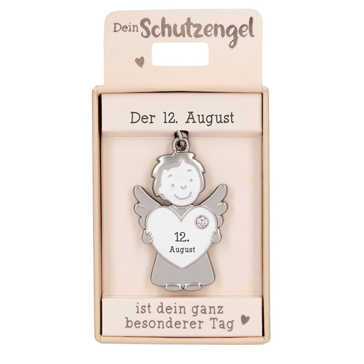 Depesche beschermengel sleutelhanger 12 augustus - geluksbrenger cadeau.