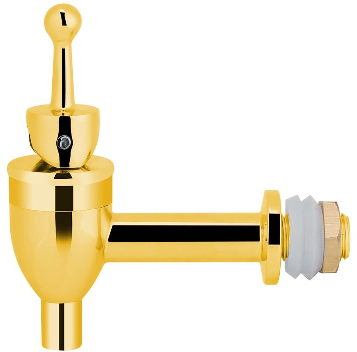 Allecto - Drink Dispenser Kraan - Mengkraan voor Dranken - Luxe Gouden Afwerking - Geschikt voor Badkamer en Keuken - 12mm - Perfect voor Wijn en Bier