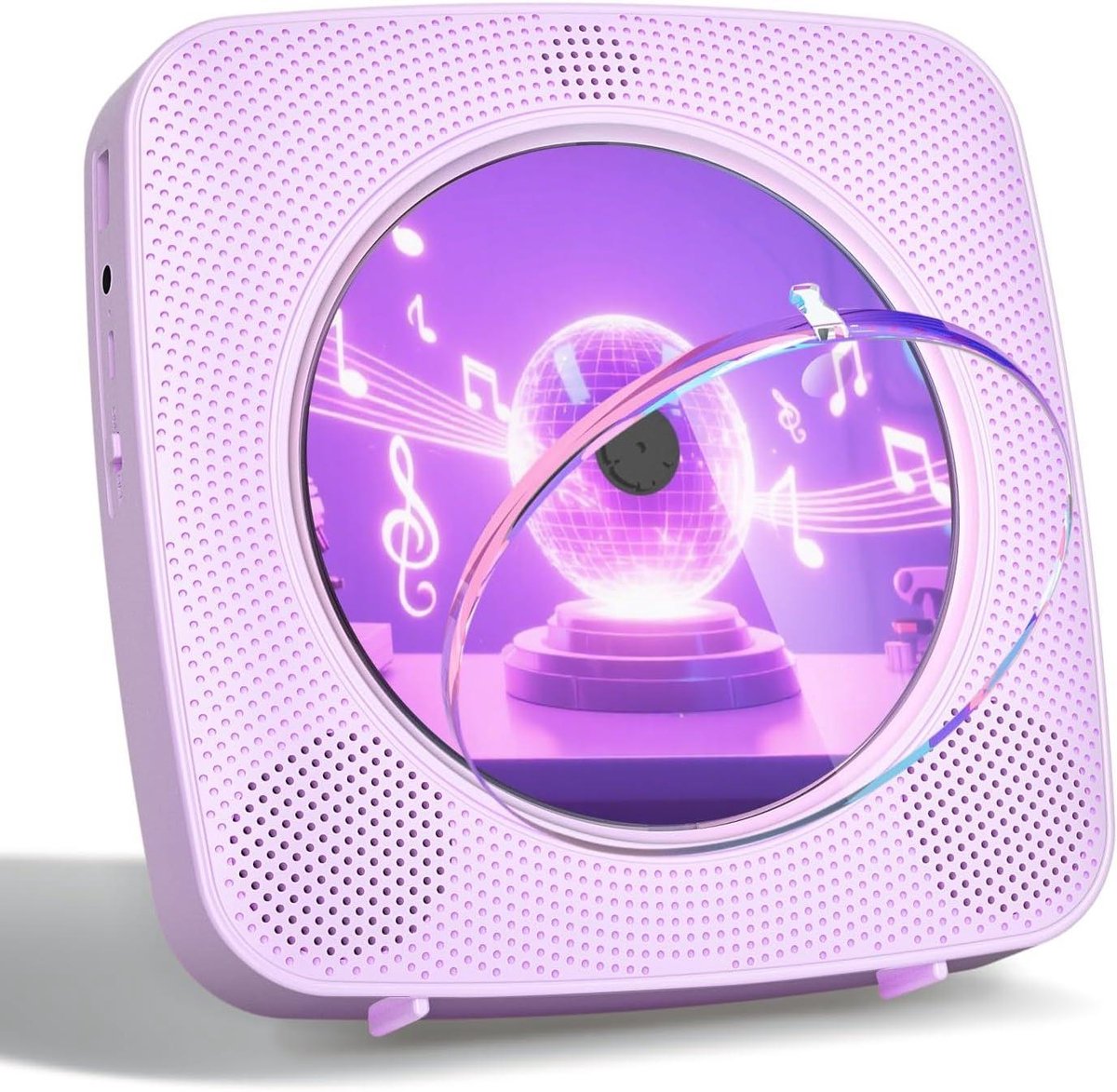 CD Speler - Discman Draagbare - Muziek Luisteren - Hifi Geluidskwaliteit - 236 x 20 x 59 cm - Paars