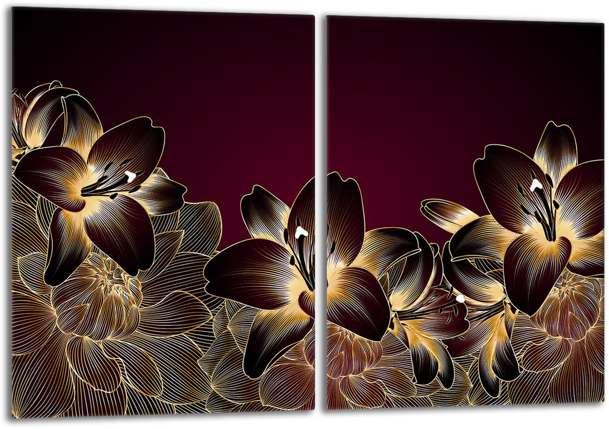TMK ArtDeko Orchidea Serie - Glazen Beschermplaat - 40x52cm - Veelzijdig Gebruik