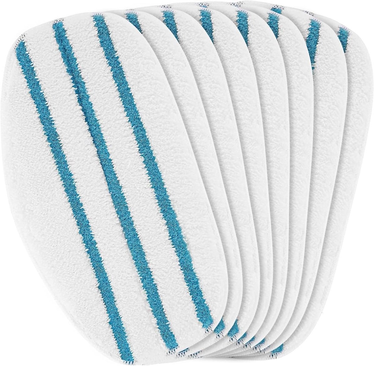 Vervangende Stoomdweil Pads - Microvezel Pads - Stoomreinigen Vloeren - Superfijn Vezelmateriaal - 8 Stuks - Wit