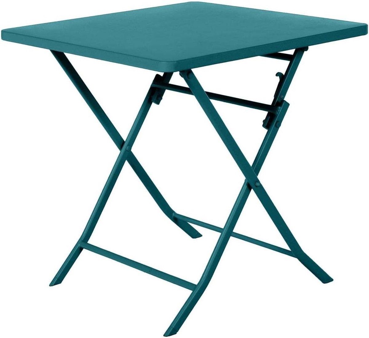 Klaptafel Greensboro - Balkontafel Tuinstafel - Buiten Zitten - Compact Opvouwbaar - 70x70 cm - Donkerblauw