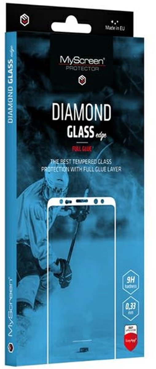 MS Diamond Edge - Gehard Glas Beschermfolie - Vivo Y76 5G - Zwart