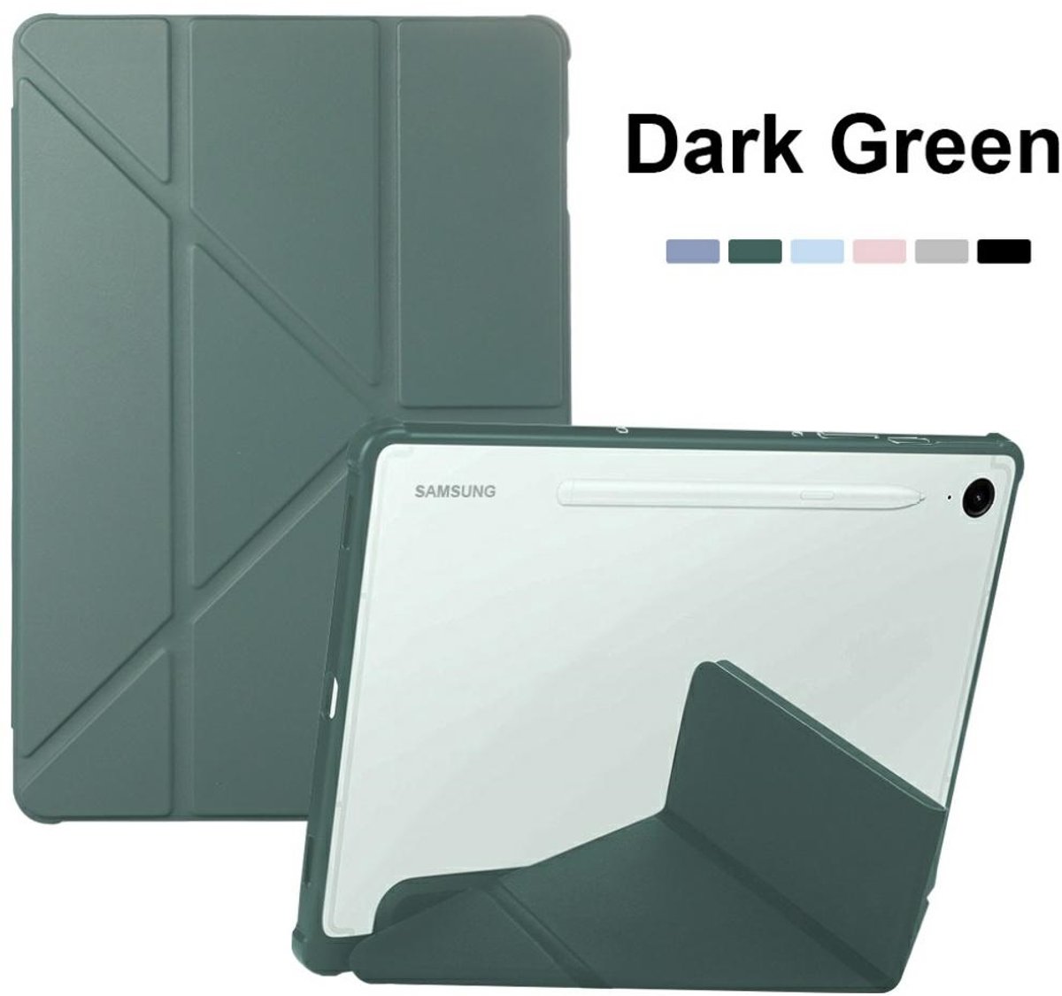 Samsung Tab S10 Ultra - Hoes - Groen - Standfunctie