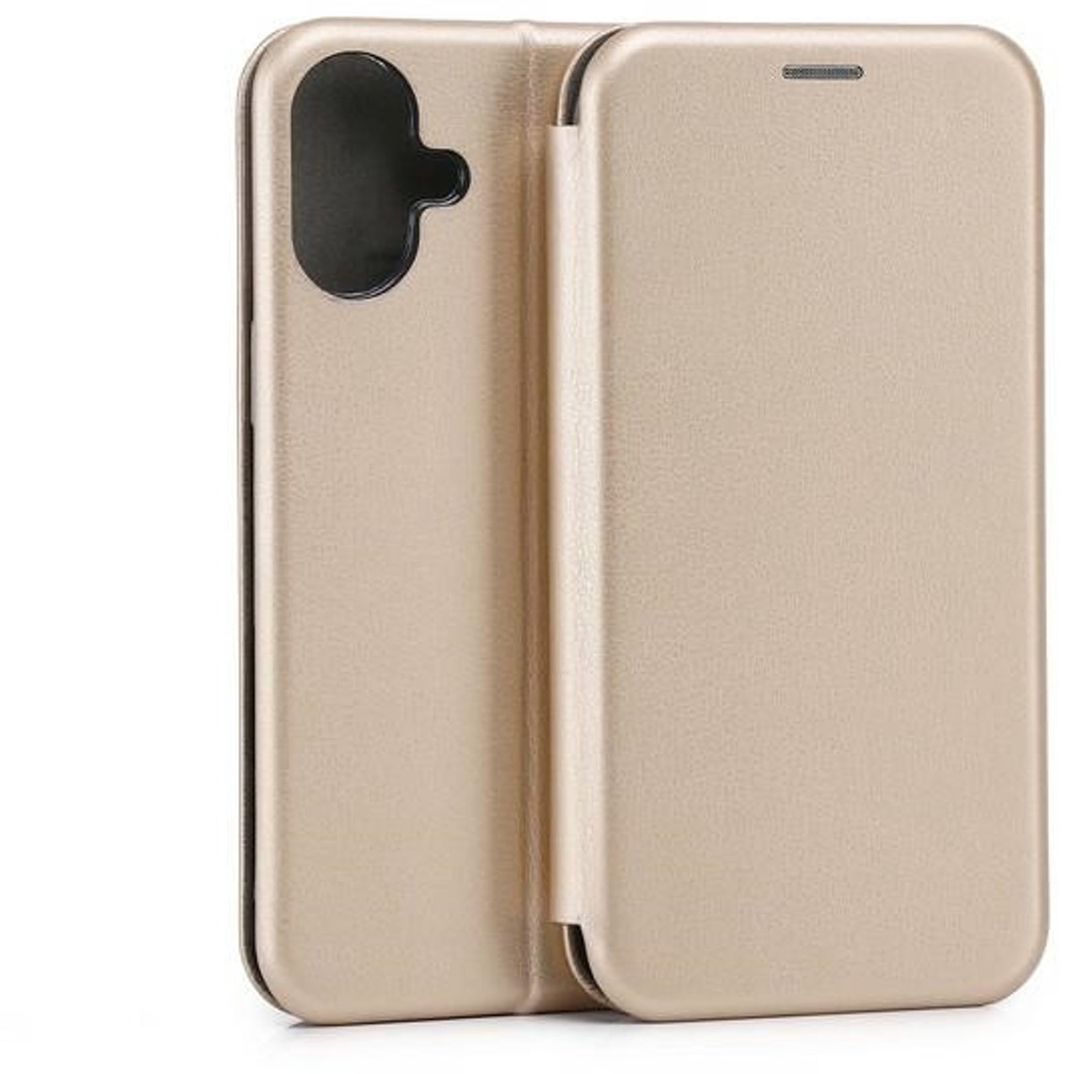 Beline Book Magnetisch iPhone 16 Plus 6,7" hoesje goud/goud