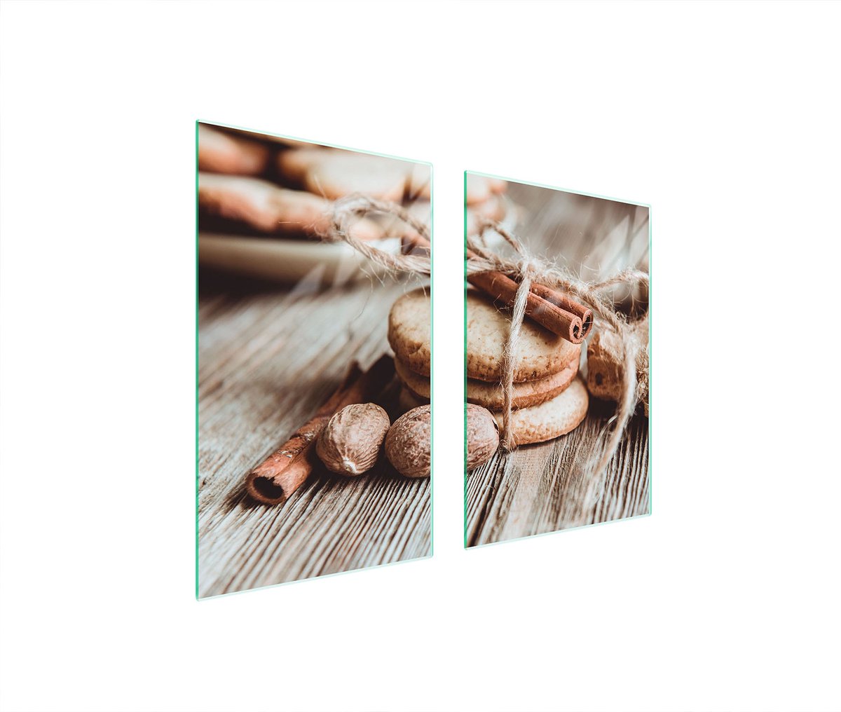 TMK ArtDeko - Kookplaat achterwand - 65x52 cm - Ceylon - Glas