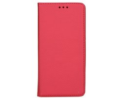 No Name Smart Magnet Serie - iPhone 12 Hoes - Rood - Magnetische Sluiting - Standaardfunctie