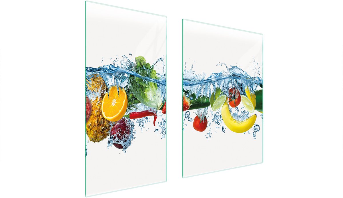 TMK ArtDeko - Snijplank - Owoce - 75x52 cm - Glas