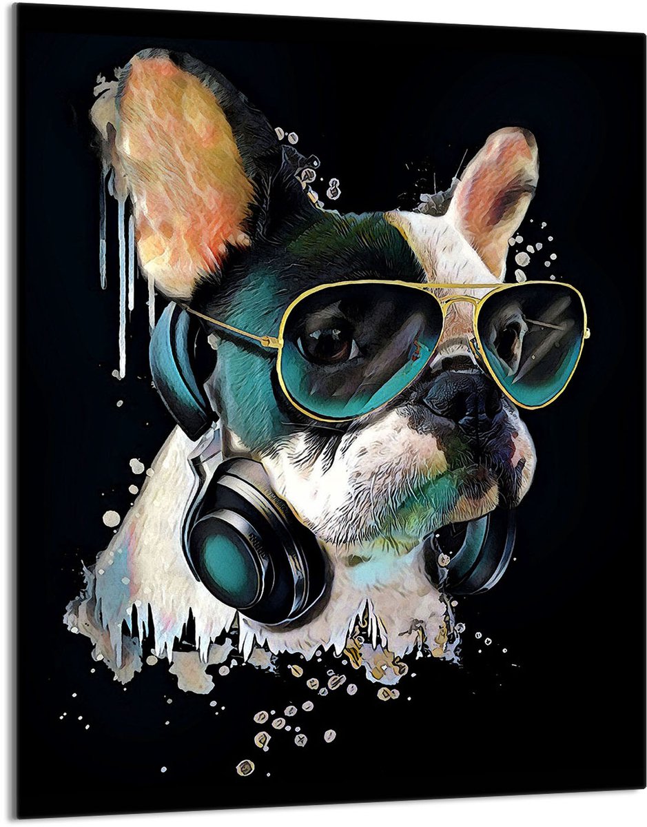 TMK ArtDeko - Snijplank - Gehard Glas - 40x52 cm - Hond