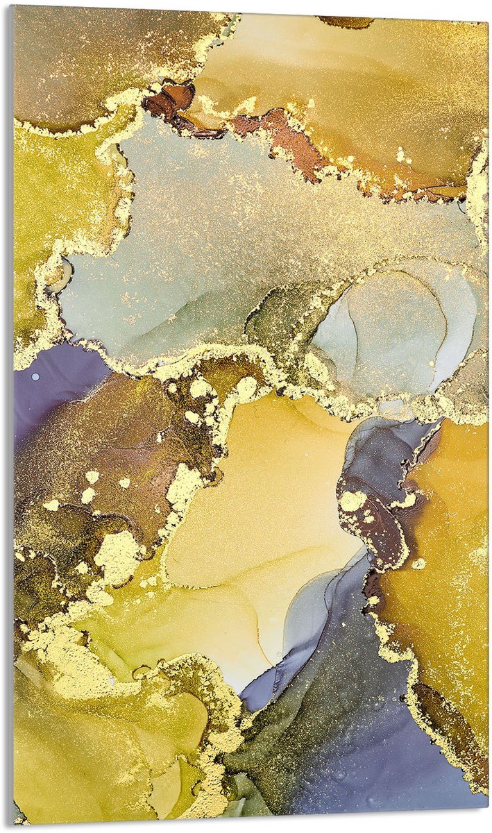 TMK ArtDeko - Snijplank - Beschermplaat - Glas - 30x52 cm - Marmereffect