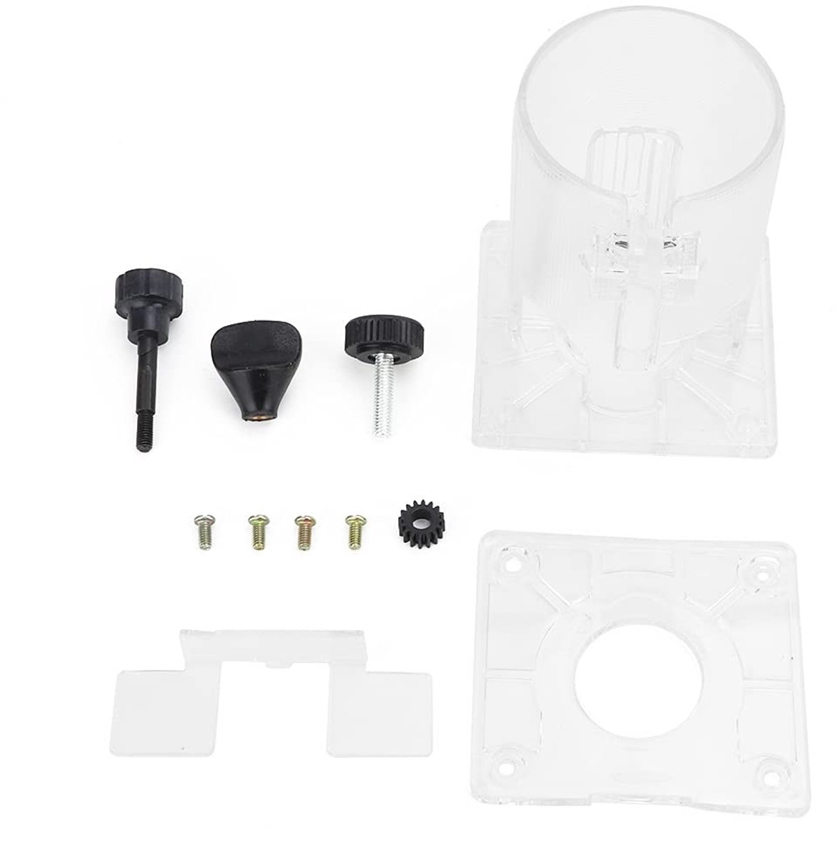 Allecto - Houtbewerking Trimmer Router - Transparante Basis - Hoogwaardig Plastic - Elektrisch Gereedschap - Beschermend Accessoire - Geschikt voor...