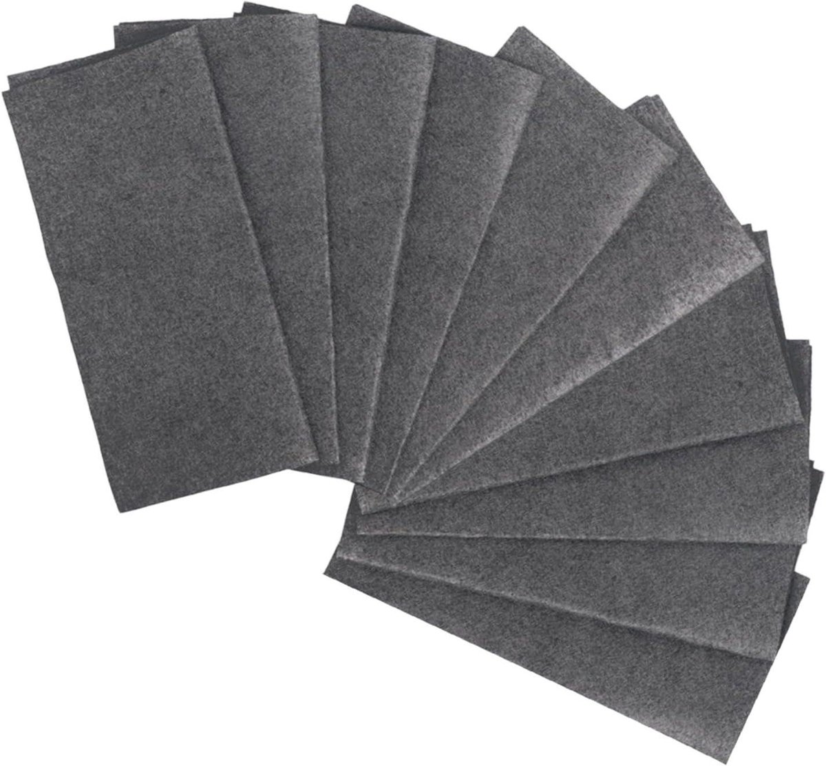 Microvezel Doeken - Poetsdoeken - Glas Reinigen - Hoge Dichtheid - 10 Stuks - Grijs