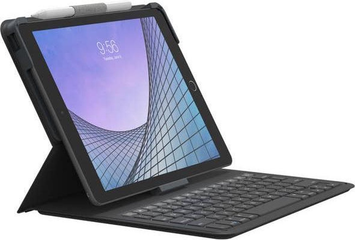 ZAGG - iPad Air (2019) Hoes - AZERTY Bluetooth Keyboard Cover Messenger Folio 2 Zwart