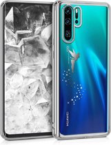 kwmobile hoesje voor Huawei P30 Pro - backcover voor smartphone - Fee design - zilver / transparant